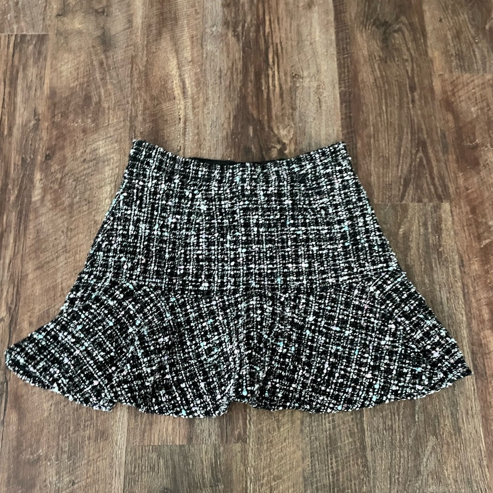 Multicolor Tweed Skirt